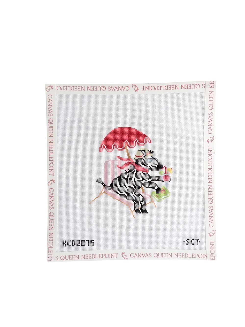 La Dolce Vita - Riviera Zebra Needlepoint Canvas
